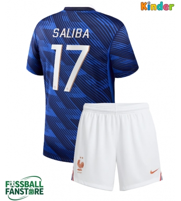 Frankreich William Saliba #17 Replik Heimtrikot Kinder WM 2026 Kurzarm (+ Kurze Hosen)
